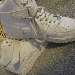 Women's White High-Top Sneakers